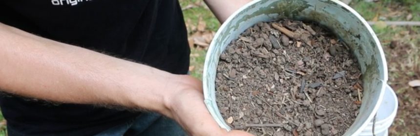 Homemade-potting-soil-sifted-chicken-run-soil