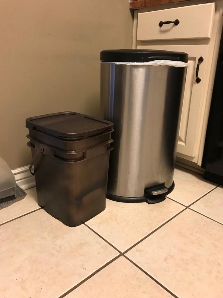 kitchen compost pile